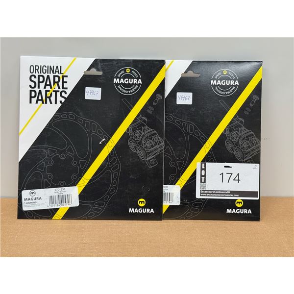 LOT DE 2 DISQUES DE FREIN MAGURA 203MM