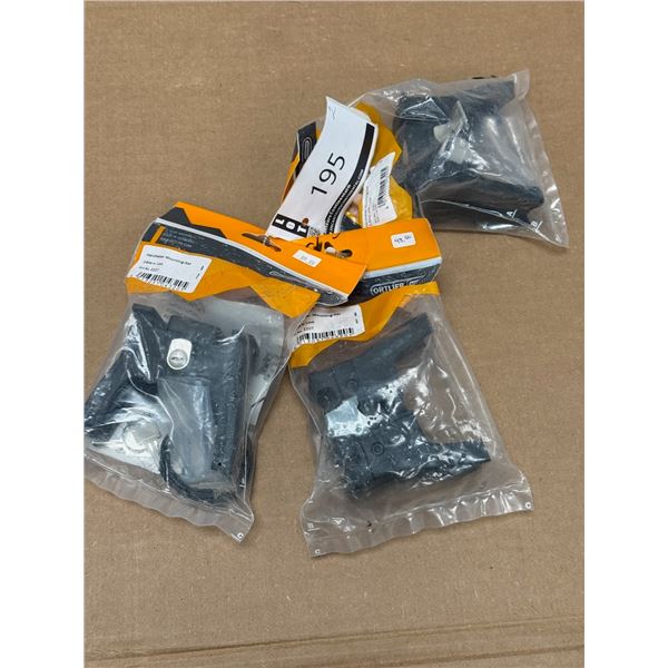 LOT DE 3 SUPPORTS A GUIDON POUR SAC ORTLIEB