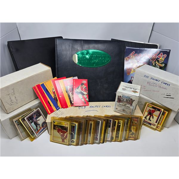 Massive Hockey Card Collection w/ Yzerman, Vintage & Upper Deck Box