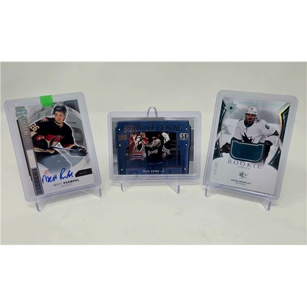 Nico Daws Auto – Premier Signature Seating + 2 Rookie Cards