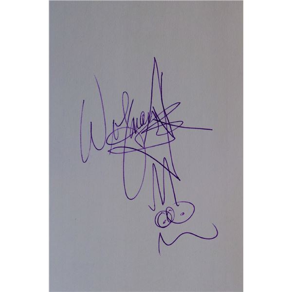 Wolfman Jack signed slip