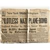 Image 1 : WWII 1944 New York World Telegram Vintage Newspaper