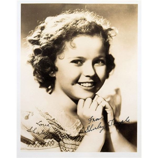 Shirley Temple signed portrait photo