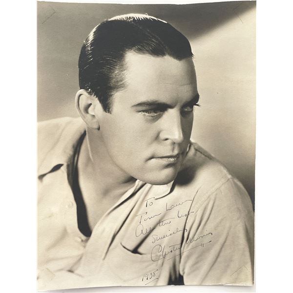 Chester Morris signed photo