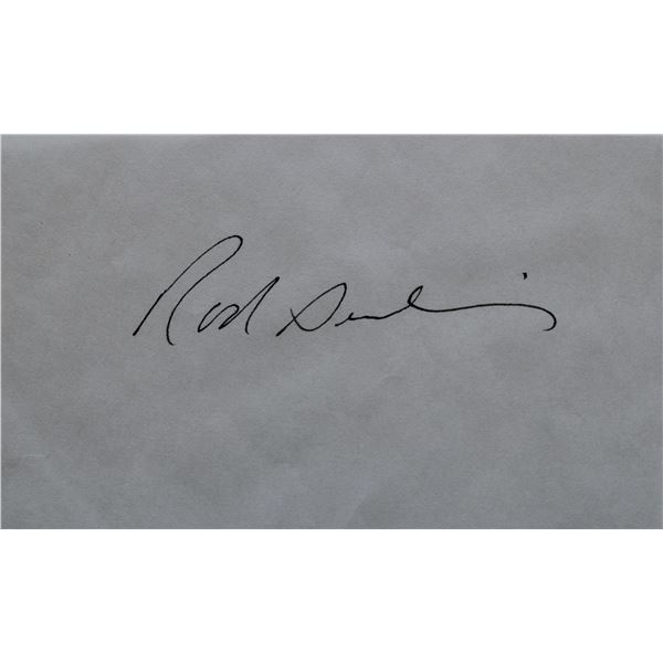 The Twilight Zone Rod Serling signed slip