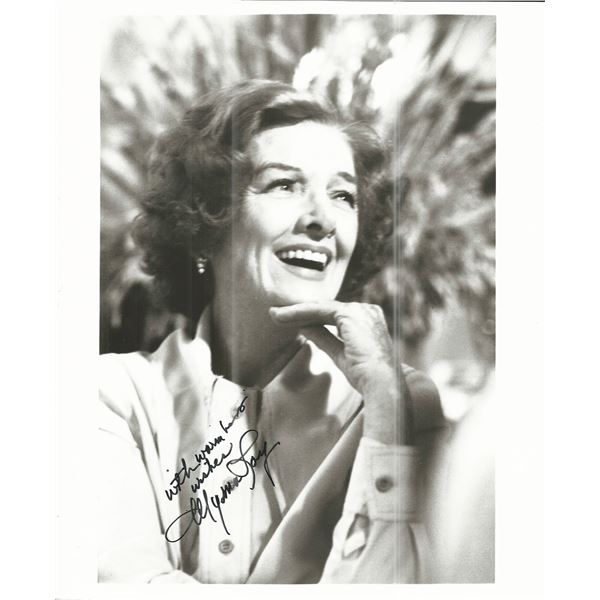 Myrna Loy signed photo