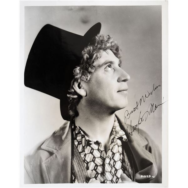Harpo Marx signed photo