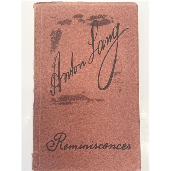 Anton Lang signed Reminiscences play