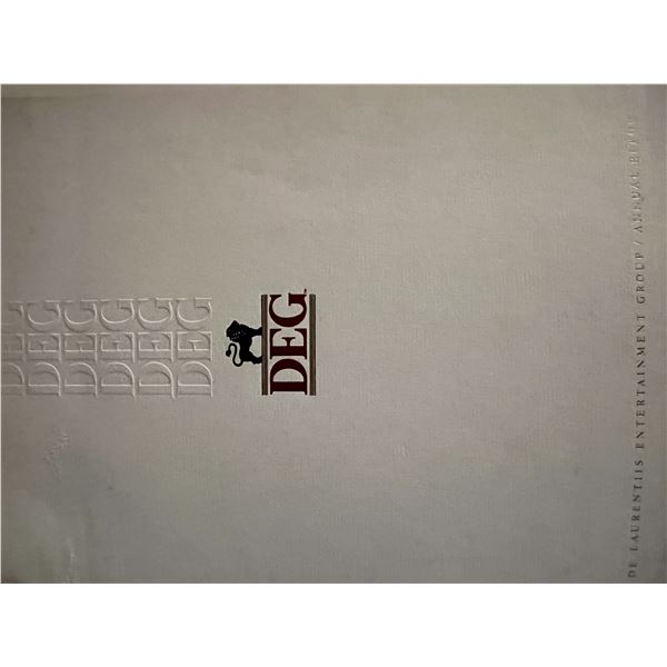 DEG 1986 annual report book