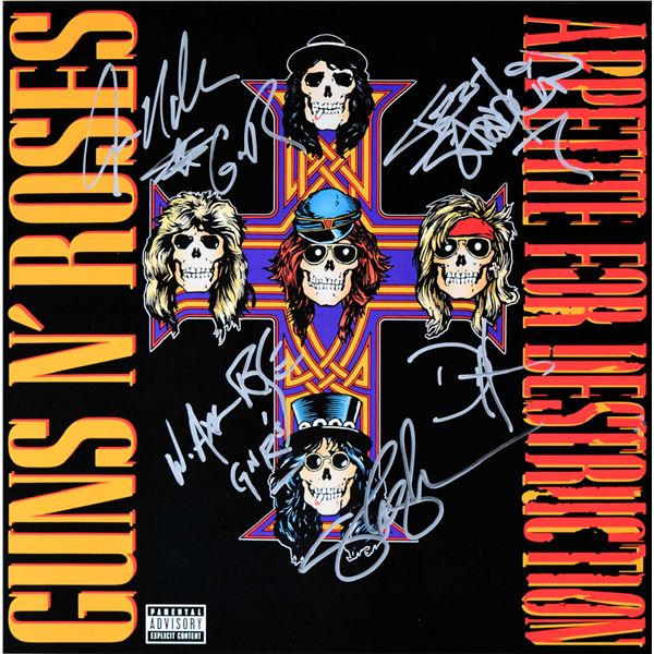 Guns N' Roses signed Appetite For Destruction album