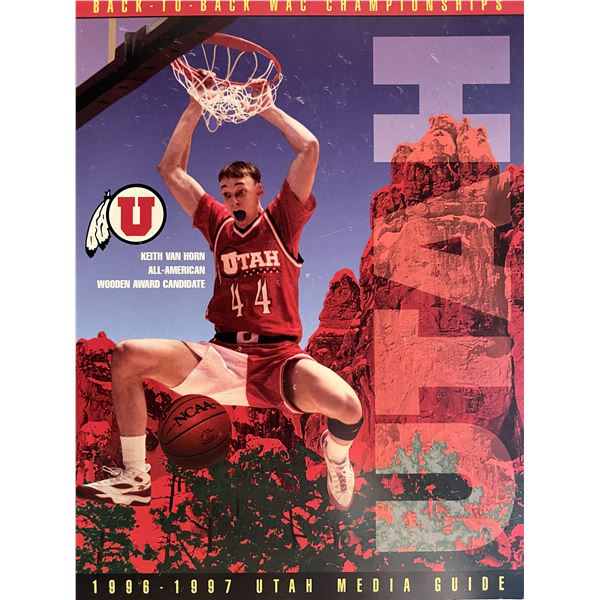 University of Utah 96-97 Media guide. 8x11 inches