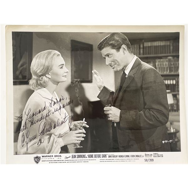 Home Before Dark Efrem Zimbalist Jr. signed movie photo