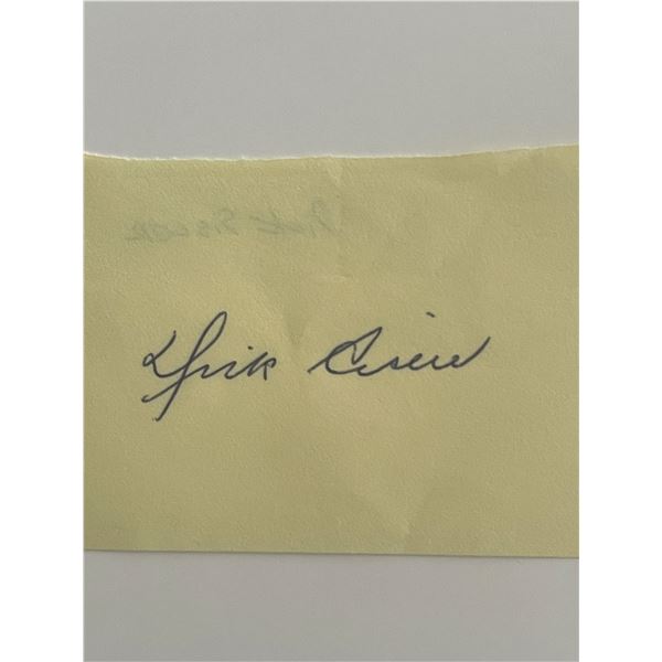 Dick Sisler original signature