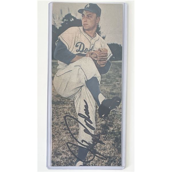 Dodgers Johnny Podres signed photo