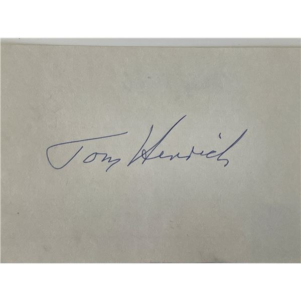 Tommy Henrich original signature cut