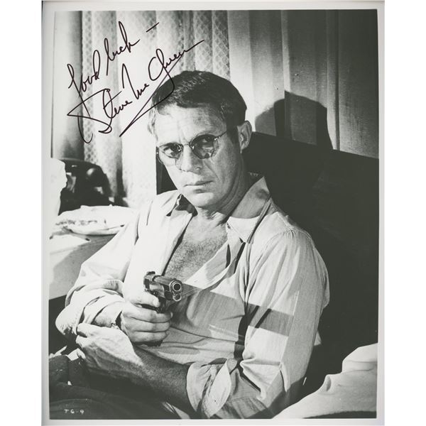 Steve McQueen signed movie photo.