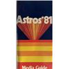 Image 1 : 1981 Astros media guide. 4x9 inches