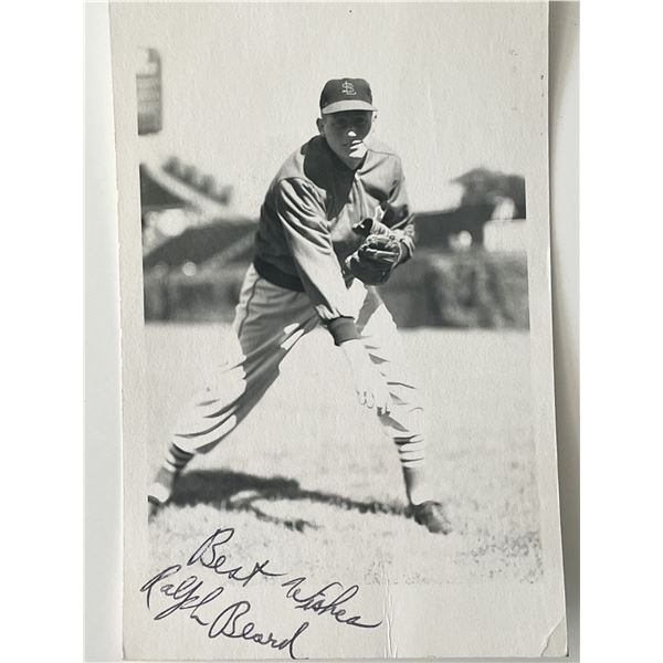 St. Louis Cardinals Ralph Beard signed photo