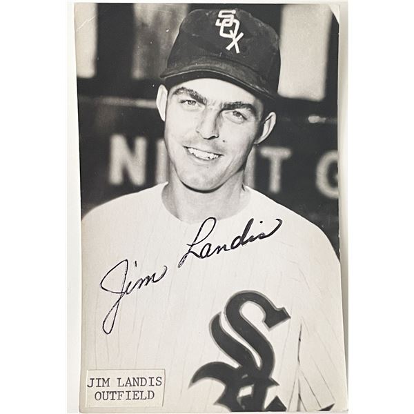 Chicago White Sox Jim Landis signed photo