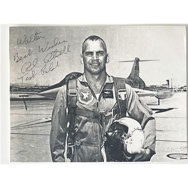 Test pilot Al Atwell signed photo