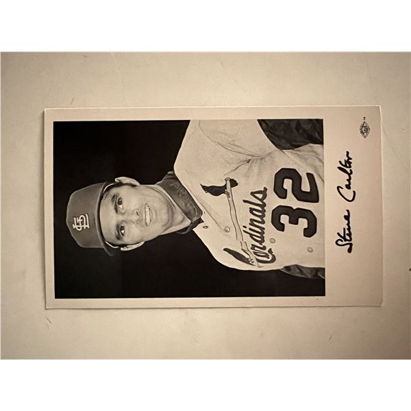 Steve Carlton facsimile signed photo. 3x5 inches