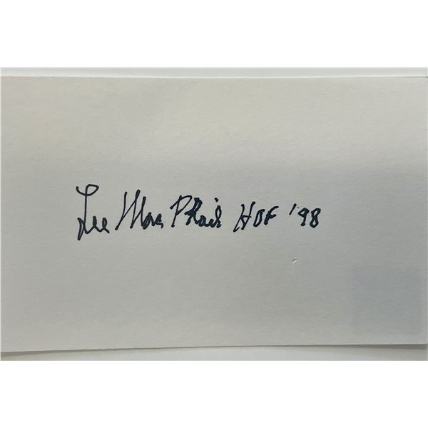 1998 Hall of Fame Larry S. MacPhail autograph note