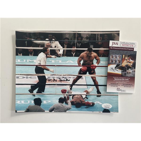 Michael Spinks signed photo. JSA