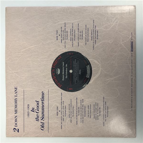 Down Memory Lane In the Good Old Summertime Album