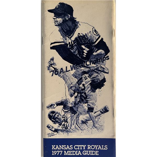 1977 Royals Media guide. 4x9 inches