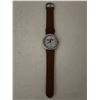 Image 1 : Nick of Time original Metal and Leather Wristwatch