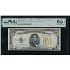 1934A $5 N Africa FRNPMG 65EPQ