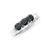 14KT White Gold 1.26ctw Black Diamond Ring