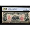 Image 1 : 1901 $10 Bison Legal Tender Note PCGS 25