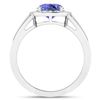 Image 4 : 14KT White Gold 1.41ctw Tanzanite and Diamond Ring