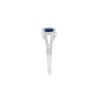 Image 4 : 14KT White Gold 2.05ct Blue Sapphire and Diamond Ring