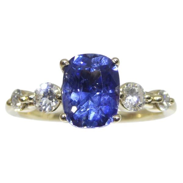 Lovely 1.63 Ct IGI Certified Natural Sapphire Ring