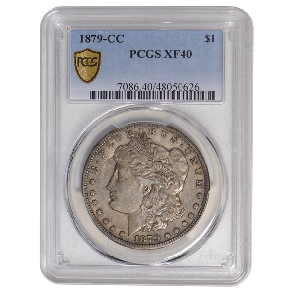 1879-CC $1 Morgan Silver Dollar PCGS XF40