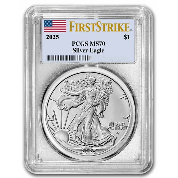 2025 American Silver Eagle PCGS MS70