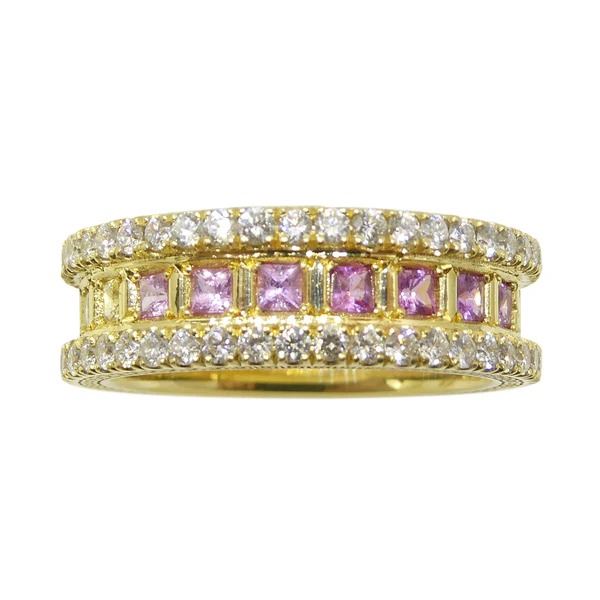 Incredible 1.47 Ct Natural Rainbow Sapphire Ring