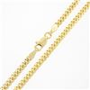 Image 5 : NEW Unisex 14k Yellow Gold 2.8mm Polished Cuban Curb Link 24" Chain Necklace