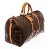 Image 2 : Louis Vuitton Brown Monogram Canvas Keepall Bandouliere 50 Travel Bag