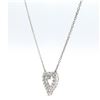 Image 3 : 14kt WG Diamond Heart Motif Necklace