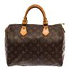 Image 1 : Louis Vuitton Brown Monogram Canvas Speedy 30 Satchel Bag