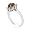 Image 9 : NEW 18k & 14k Gold GIA Fancy Dark Yellow Brown Solitaire w/ Diamond Halo Ring