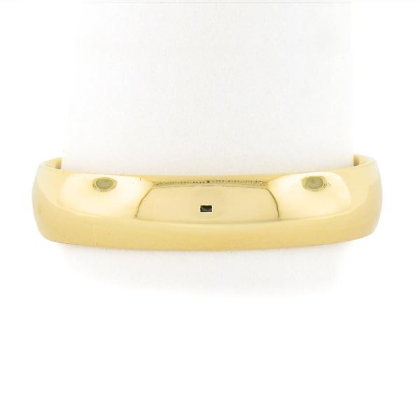 NEW Mens Classic 14K Yellow Gold 4.9mm Plain Dome Polished Wedding Band Ring