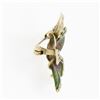 Image 6 : Antique Art Nouveau 10k Gold Diamond Seed Pearl Enamel Flower Petal Brooch Pin