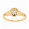 Image 7 : Antique Victorian 18k Gold 0.65 ctw Old Mine Prong Set Diamond Engagement Ring