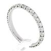 Image 8 : Blue Nile .950 Platinum 1.08 ctw Pave Diamond Stack Wedding Eternity Band Ring