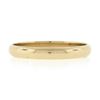 Image 4 : Unisex Classic 14k Yellow Gold 3.1mm Plain Dome Polished Stack Wedding Band Ring