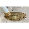 Image 3 : FAUX MAMMOTH TUSK ON STAND 75" HIGH
